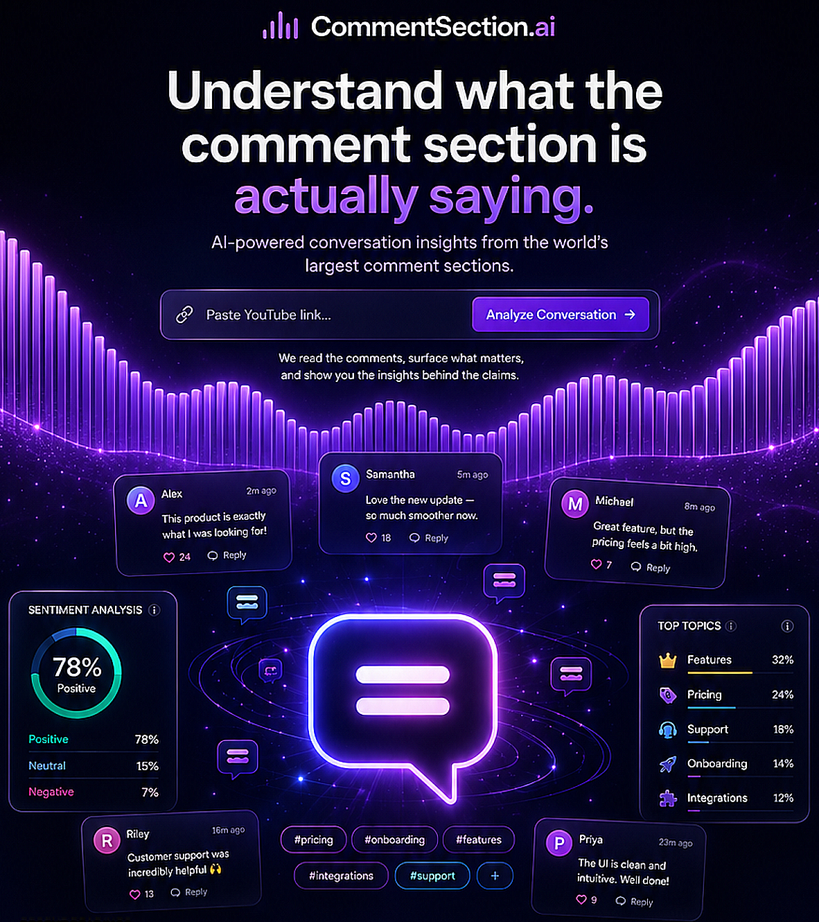 CommentSection.ai conversation insights